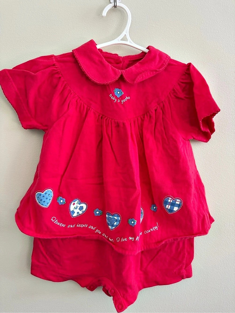 Vintage Baby B'gosh Baby Girls Rimper
